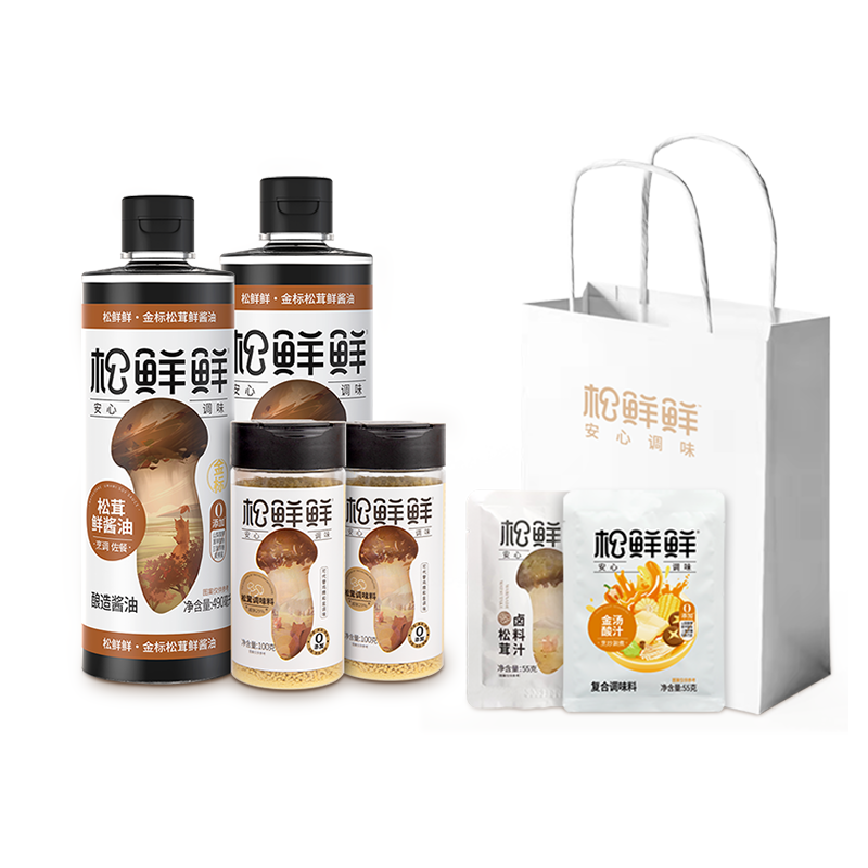 松鲜鲜鲜上加鲜 &middot;双福礼调味礼盒1290g 礼盒